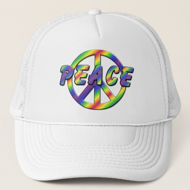 Casquette Rétro signe de paix (Devant)