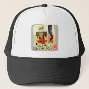 Casquette Rétro slogan de rétro amour vivant