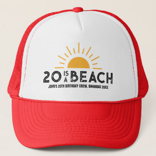 Casquette Retro Sunset 20th 30th 40th 50 Anniversaire Équipe