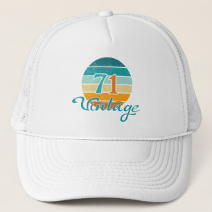 Casquette Retro Sunset 71 Vintage en détresse