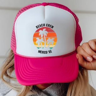 Casquette Retro Sunset Family Vacances Girls Trip Beach Crew