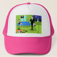 Retro Urban Dessin animé de deux Trucker Hat