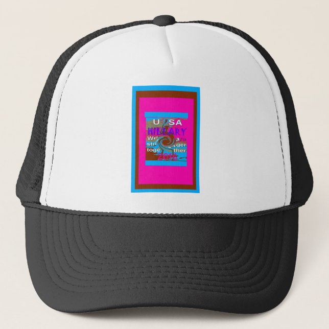 Casquette Retro USA Stronger Together Abstrait Art Print (Devant)
