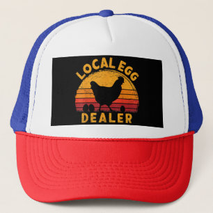 Casquette Retro Vintage Concessionnaire d'oeufs de poulet fe