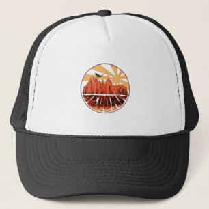Casquette Retro Vintage Sedona Arizona Randonnée Sunset Daw