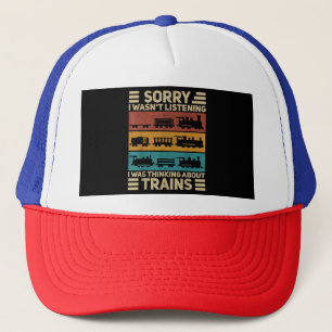 Casquette Rétro Wagon Train Lover Modèle ferroviaire Conduct