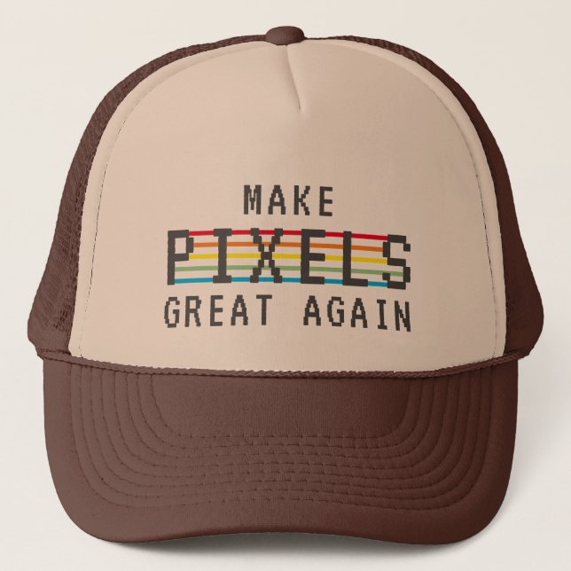 Casquette Retrogamer Rendre Les Pixels Grande Encore Trucker (Devant)