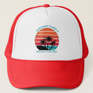 Casquette Réunion de famille Bahamas Croisière personnalisée