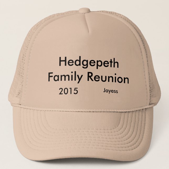 Casquette réunion de famille de hedgepeth (Devant)