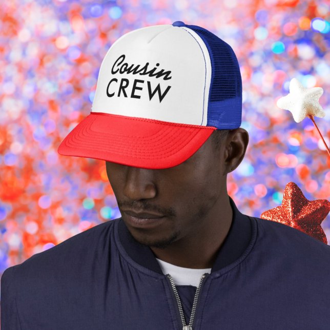 Casquette Réunion de famille de jumelage d'équipage de coutu (cousin crew matching family hats for independence day family reunion)