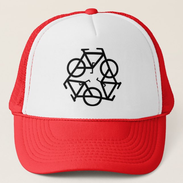 Casquette Réutilisez le symbole de logo de bicyclette (Devant)