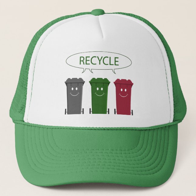 Casquette Réutilisez les poubelles (Devant)