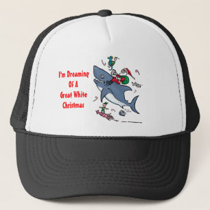 Casquette Rêver D'Un Grand Noël De Requin Blanc
