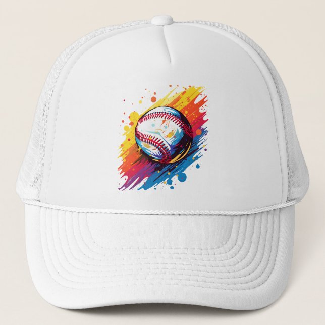 Casquette Rêves de baseball vivid : Aquarelle magique (Devant)