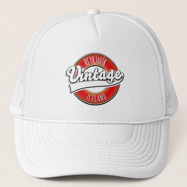 Casquette Reykjavík Islande logo vitnage (Devant)
