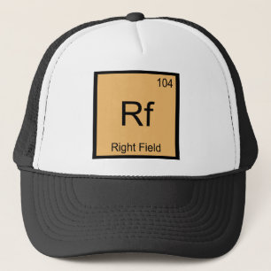 Casquette Rf - Champ droit symbole d'élément de chimie Baseb