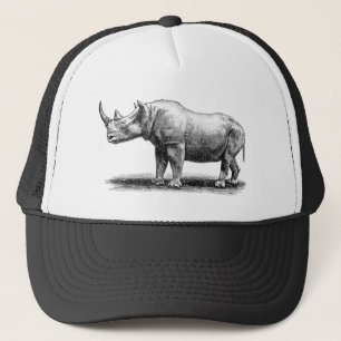 Casquette Rhinocéros vintages de rhinocéros d'illustration