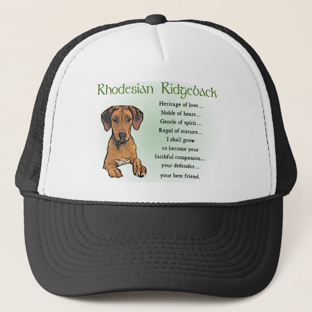 Casquette Rhodesian Ridgeback Cadeaux (Devant)