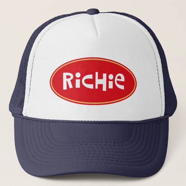Casquette Richie nommé fait sur commande (Devant)