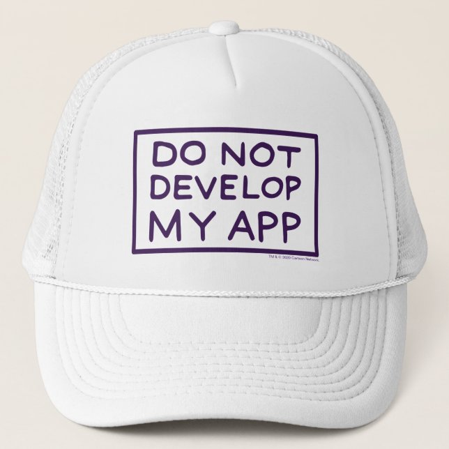 CASQUETTE RICK ET MORTY™ DO NOT DEVELOP MY APP (Devant)