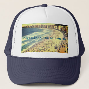 Casquette Rio de Janeiro, Plage Vintage de Copacabana, Brés