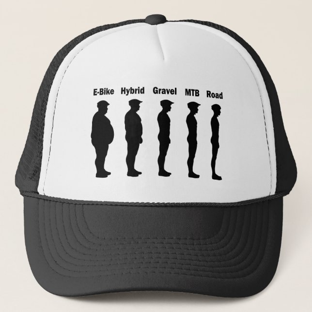 Casquette Roadie de l'évolution cycliste (Devant)