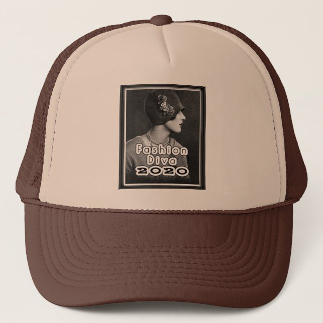 Casquette Roaring 1920s Fashion Diva  (Devant)