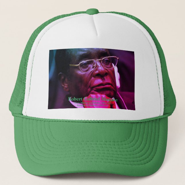 Casquette Robert G. Mugabe, Président du Zimbabwe (Devant)