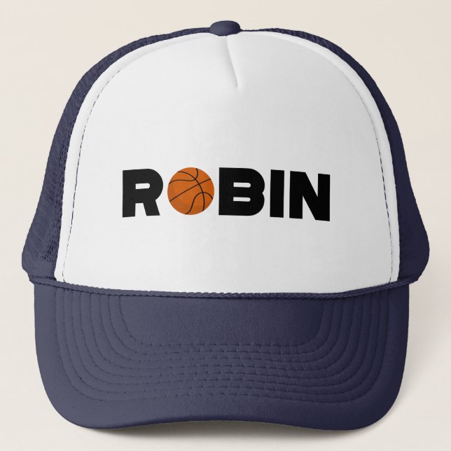 Casquette Robin Basketball Trucker Chapeau (Devant)