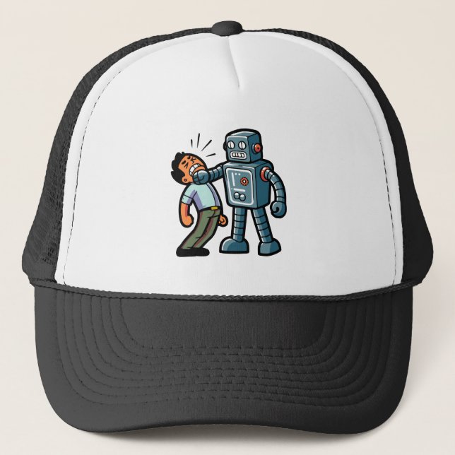 Casquette Robot en colère (Devant)