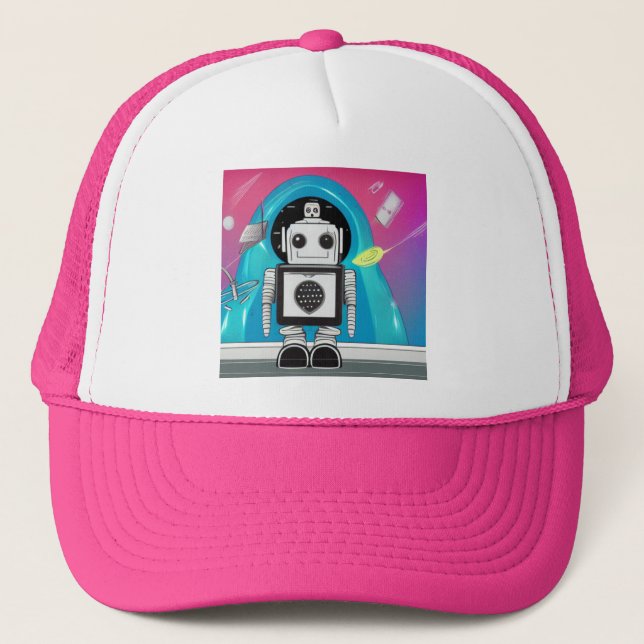 Casquette Robot mignon (Devant)