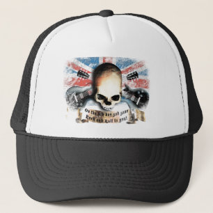 Casquette rock and roll skull fkulfand guitars
