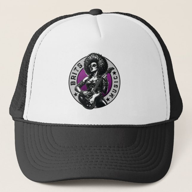 Casquette Rock’n’Roll Graphic - Design d’école de musique fé (Devant)