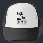 Casquette Rock & Roll Dad Trucker Hat<br><div class="desc">Let dad show off his inner rock star with this fun trucker hat. DAD is spelled with guitar chord charts. Makes a great gift for dads who play guitar - perfect for Father's Day!</div>
