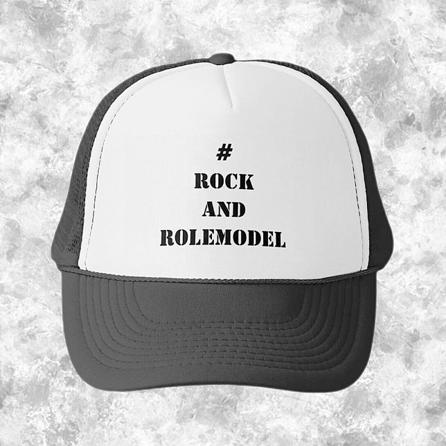 Casquette #RockandRolemodel - Noir modifiable. (Créateur téléchargé)