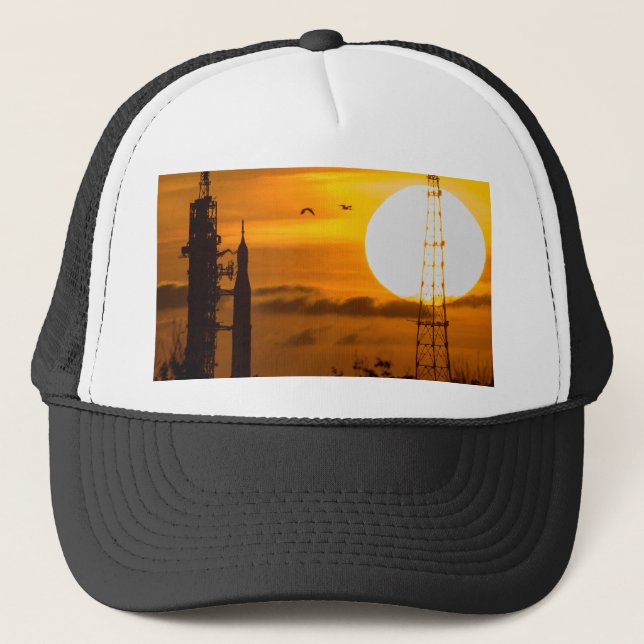 Casquette Rocket Artemis Moon à l'aube (Devant)