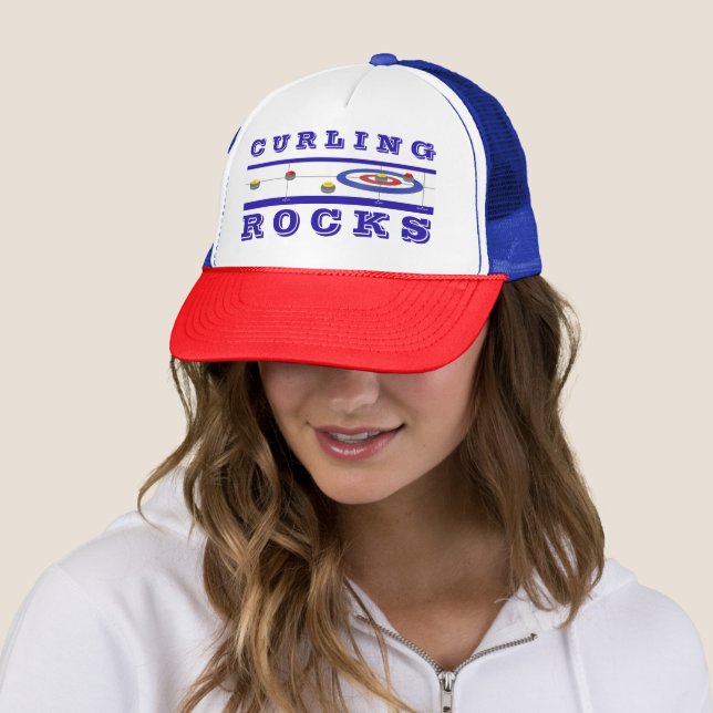 Casquette Rocks de curling (En situation)