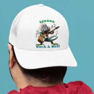 Casquette Rockstar Iguana dans une musique colorée éclate