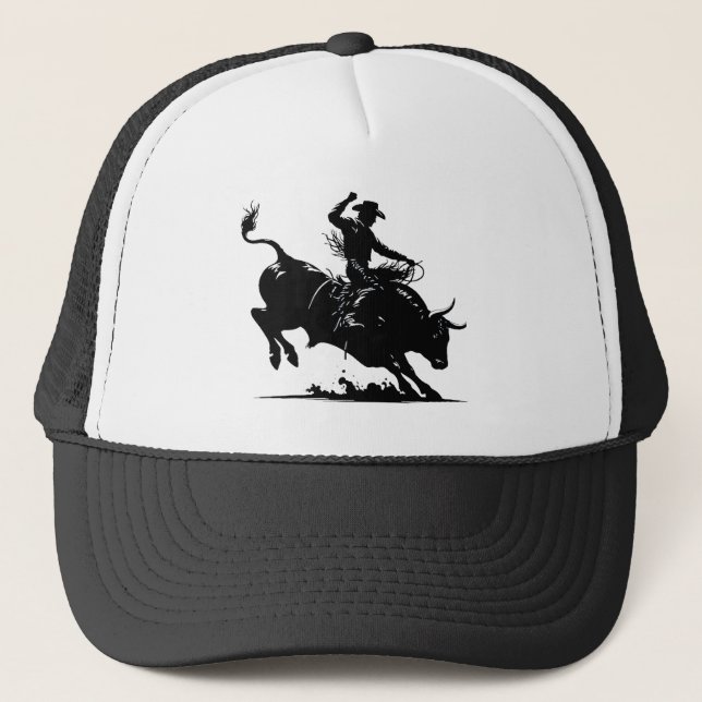 Casquette Rodéo de Cavalier de Taureau (Devant)