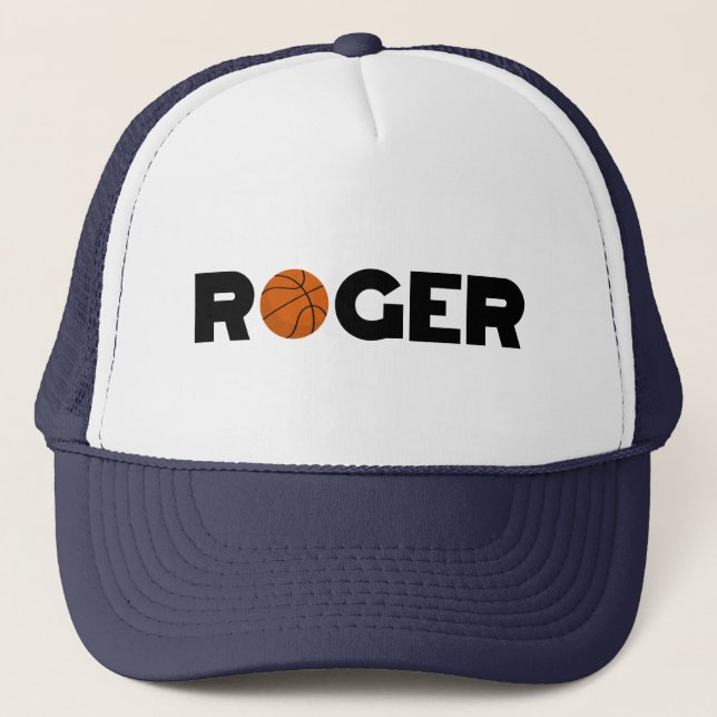 Casquette Roger Basketball Trucker Chapeau (Devant)