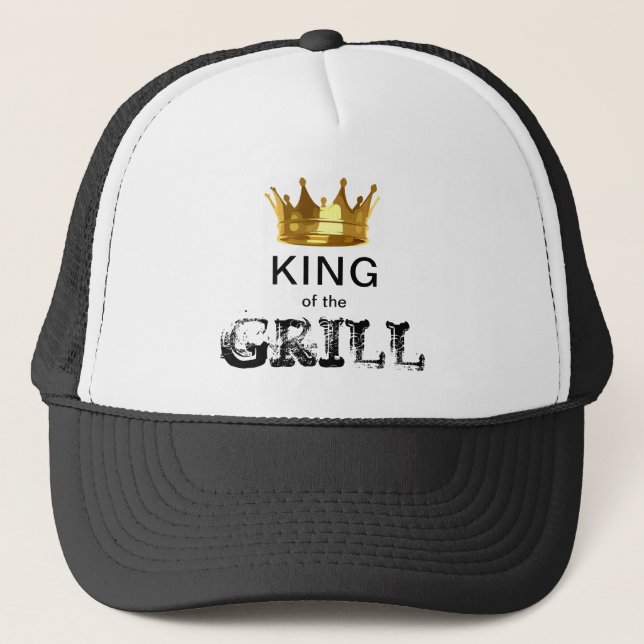 Casquette Roi amusant du Grill BBQ Lover Mens (Devant)