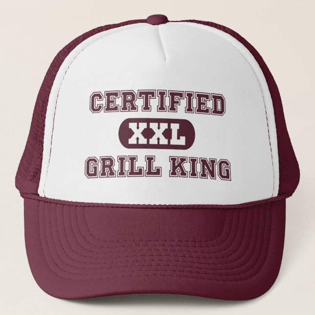 Casquette Roi certifié de gril (Devant)