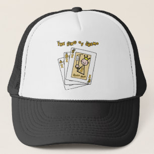 Casquette Roi de chimio - ruban d'or de Cancer d'enfance