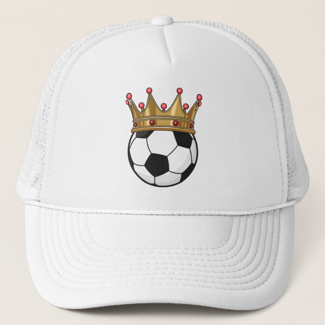Casquette Roi de la Couronne de football (Devant)