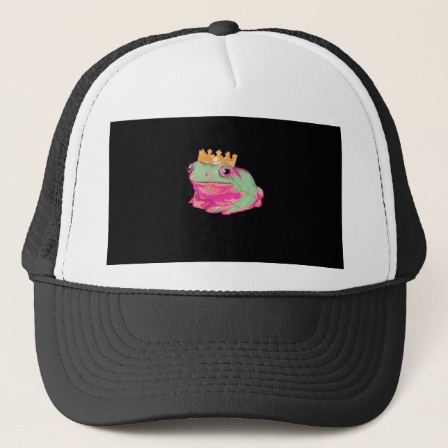 Casquette Roi Grenouille Funky Mème Style Classique (Devant)