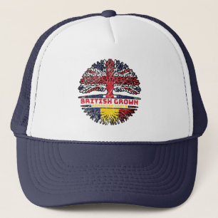 Casquette Romania Romanian Uk United Kingdom British Tree