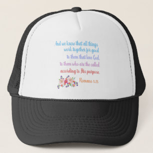 Casquette Romans 8 Verset Bible Design