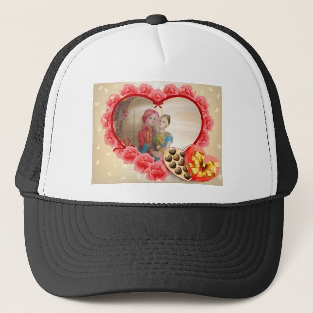 Casquette Romantique Amour Coeur Art Imprimer (Devant)