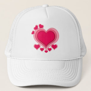 Casquette Romantique Coeur rose Saint Valentin