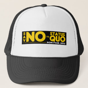 Casquette Ron Paul 2012 - Dites juste NON au statu quo